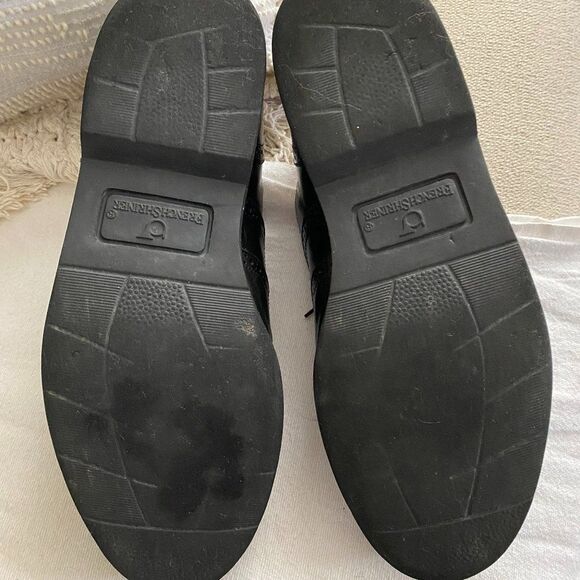 French Shriner Whitman Black Leather Wingtip Oxfords Mens Dress Shoes Size 12 M - Picture 6 of 10